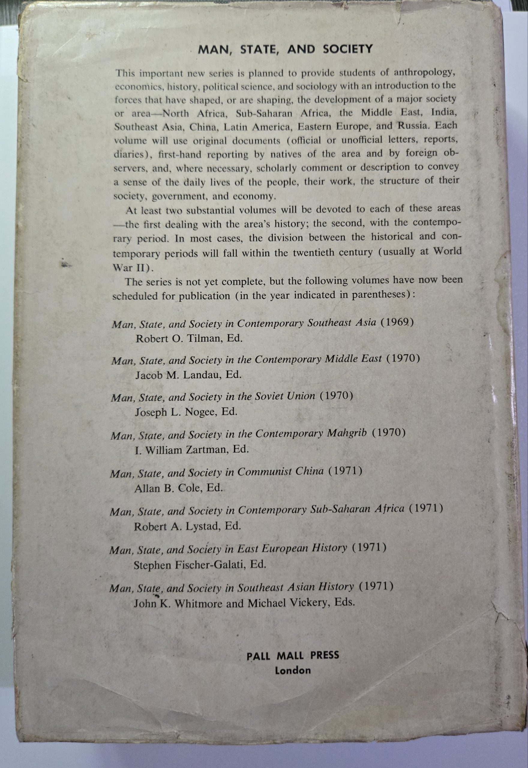 Man, State, and Society in Contemporary South East Asia - Image 2